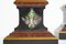 Antique French Bronze, Enamel, and Marble Mantle Clock & 2 Cassolettes by Eugene Cornu, Set of 3 11