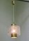 Lámparas de techo italianas de latón y cristal de Murano, años 60. Juego de 2, Imagen 8