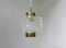 Italian Brass and Murano Glass Ceiling Lamps, 1960s, Set of 2, Image 5