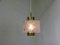 Lampade da soffitto in ottone e vetro di Murano, Italia, anni '60, set di 2, Immagine 9