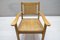 Modernist French Beech & Wicker Armchair, 1940s, Image 13