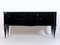 Mid-Century Art Deco French Black Lacquered Wood Sideboard, 1940s, Image 1