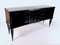 Credenza Art Déco Mid-Century in legno laccato nero, Francia, anni '40, Immagine 3