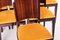 Art Deco French Ebony Dining Chairs by Jules Leleu, 1920s, Set of 6, Image 2