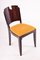 Art Deco French Ebony Dining Chairs by Jules Leleu, 1920s, Set of 6 1