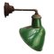 Industrial Cast Iron and Green Enamel Sconce, 1950s 1