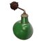 Industrial Cast Iron and Green Enamel Sconce, 1950s, Image 2