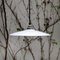 Lámpara de techo italiana Mid-Century de porcelana blanca, años 50, Imagen 8