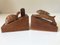 Vintage Wooden Bookends by La Fontaine, Set of 2 3