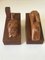 Vintage Wooden Bookends by La Fontaine, Set of 2 5