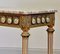 Neo-Classical Style Italian Marble, Gilt Metal & Beech Console Table, 1950s 2