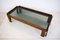 Italian Smoked Glass and Wood Coffee Table by Tobia & Afra Scarpa, 1960s, Image 7
