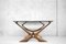 Modernist Walnut Condor Coffee Table by Fredrik Schriever Abeln for Örebro Glass, 1960s, Image 3