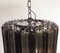 Vintage Italian Chandelier with 86 Smoked Glass Prisms, 1983 12