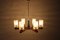 Large Vintage Wood and Cut Glass Chandelier, 1980s, Image 8