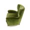 Mid-Century Italian Green Velvet Armchair, 1950s 5