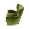 Mid-Century Italian Green Velvet Armchair, 1950s, Immagine 5