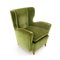 Mid-Century Italian Green Velvet Armchair, 1950s, Image 9