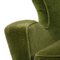 Mid-Century Italian Green Velvet Armchair, 1950s 10