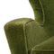 Mid-Century Italian Green Velvet Armchair, 1950s, Image 10