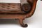 Antique Regency Leather and Mahogany Chaise Lounge 9