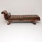 Antique Regency Leather and Mahogany Chaise Lounge, Image 6