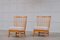 Moderne skandinavische Sessel mit Gestell aus Kiefernholz, 1950er, 2er Set 8