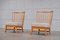 Moderne skandinavische Sessel mit Gestell aus Kiefernholz, 1950er, 2er Set 5