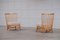Poltrone moderne in pino, Scandinavia, anni '50, set di 2, Immagine 12
