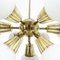 Brass and Glass Chandelier from Kamenický Šenov, 1970s 2