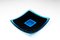 Luce Q20 Black & Aquamarine Murano Glass Plate by Stefano Birello for VeVe Glass, 2019 1