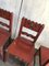Antique Painted Wooden Dining Chairs, Set of 4 5