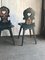 Vintage Hand-Painted Wooden Side Chairs, 1920s, Set of 3 5
