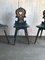 Vintage Hand-Painted Wooden Side Chairs, 1920s, Set of 3 1