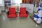 Vintage Red & Black Lounge Chairs, 1960s, Set of 2, Image 6