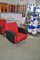 Vintage Red & Black Lounge Chairs, 1960s, Set of 2, Image 5