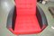 Vintage Red & Black Lounge Chairs, 1960s, Set of 2, Image 7