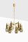 Brass and Glass Ceiling Lamp by Hans-Agne Jakobsson, 1950s, Image 1