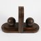 Art Deco Wooden Bookends, 1930s, Set of 2 5