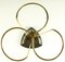 Mid-Century German Brass and Steel Umbrella Stand, 1950s 5