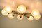 Mid-Century German Brass and Steel Ceiling Lamp from Hillebrand Lighting 9