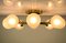 Deutsche Mid-Century Deckenlampe aus Messing & Stahl von Hillebrand Lighting 6