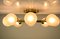 Mid-Century German Brass and Steel Ceiling Lamp from Hillebrand Lighting 6