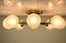 Mid-Century German Brass and Steel Ceiling Lamp from Hillebrand Lighting, Image 6