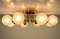 Mid-Century German Brass and Steel Ceiling Lamp from Hillebrand Lighting 4