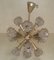 French Golden Brass & Plastic Baroque-Style Chandelier, 1970s, Image 3