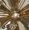 French Golden Brass & Plastic Baroque-Style Chandelier, 1970s, Image 7