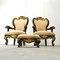 Antique Italian Wooden Lounge Chairs, Set of 2 14