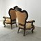 Antique Italian Wooden Lounge Chairs, Set of 2, Image 18