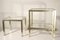 Regency French Brass and Glass Side Tables Set by Pierre Vandel, 1970s, Set of 2, Image 3